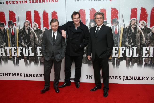 Tim Roth, Quentin Tarantino and Kurt Russell